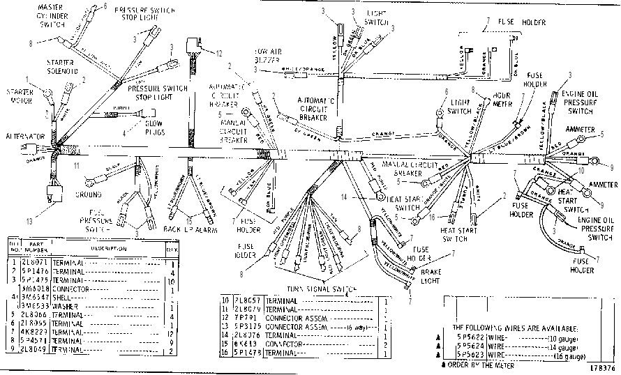 WIRING ASSEMBLY 7V4458 CAT