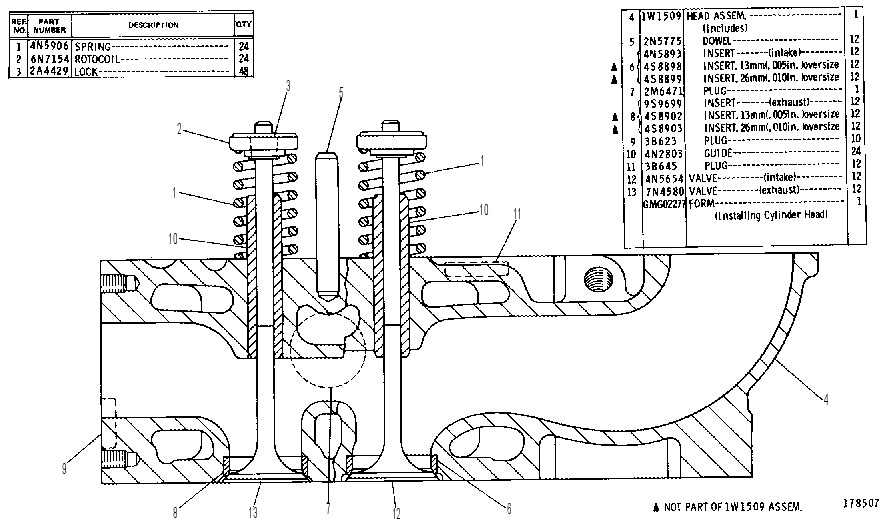 Головка блока цилиндров 1W1508 CAT