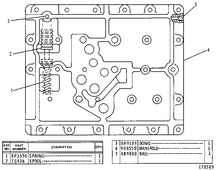VALVE GP-NEUTRALIZER 9G8557 CAT
