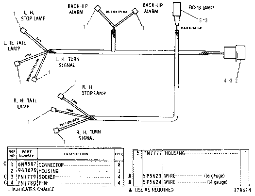 Жгут проводов 6G3797 CAT