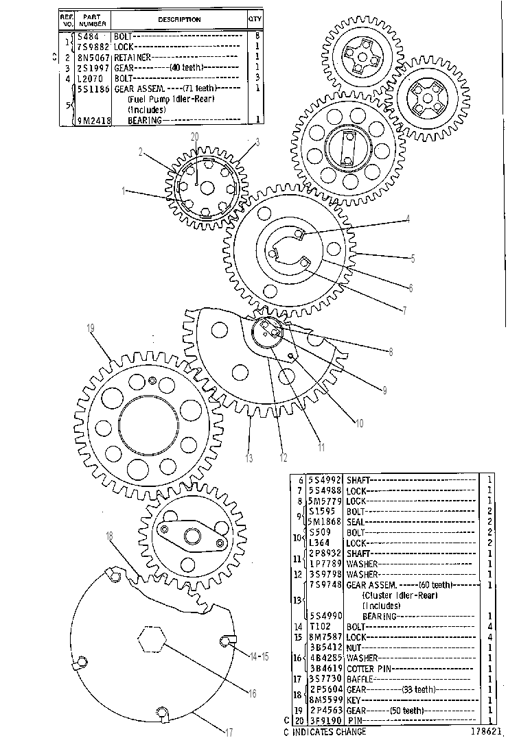 Передача задняя 4N4903 CAT