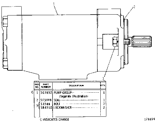 Насос пластинчатый 9D2970 CAT