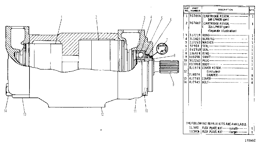 VANE PUMP GROUP 3G7632 CAT