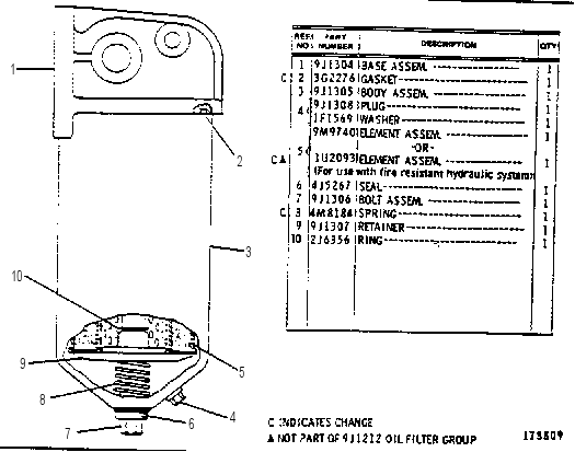 Фильтр масляный 9J1212 CAT