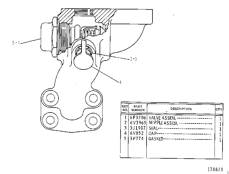 VALVE GP-BYPASS 3T0550 CAT