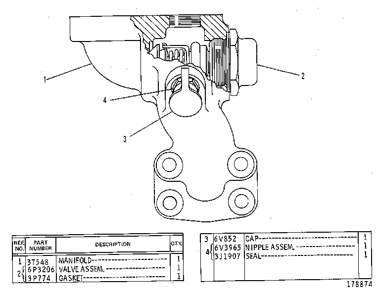 VALVE GP-BYPASS 3T0551 CAT