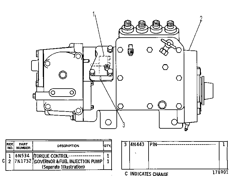 ТНВД с регулятором 7N2067 CAT
