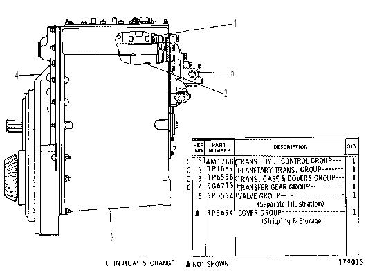 TRANSMISSION ARRANGEMENT 3P6559 CAT