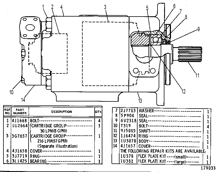 VANE PUMP GROUP 3G6826 CAT