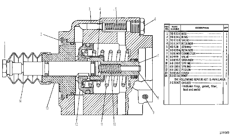 CYLINDER AS-POWER 5G3048 CAT