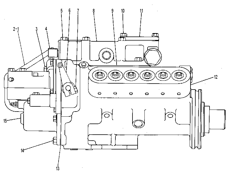 PUMP GP-GOV DRV,FUEL INJ & TFR 1W2191 CAT