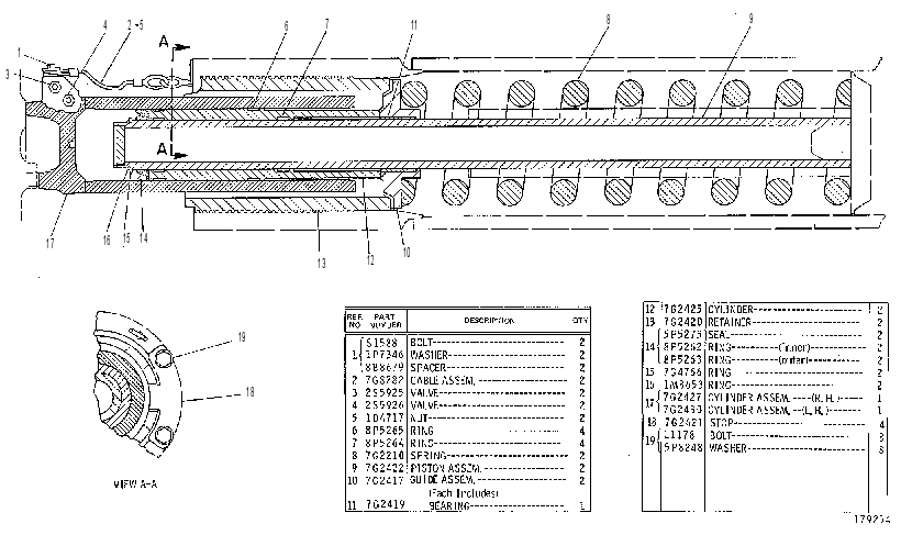 Натяжитель гусеницы с амортизатором 6P4371 CAT