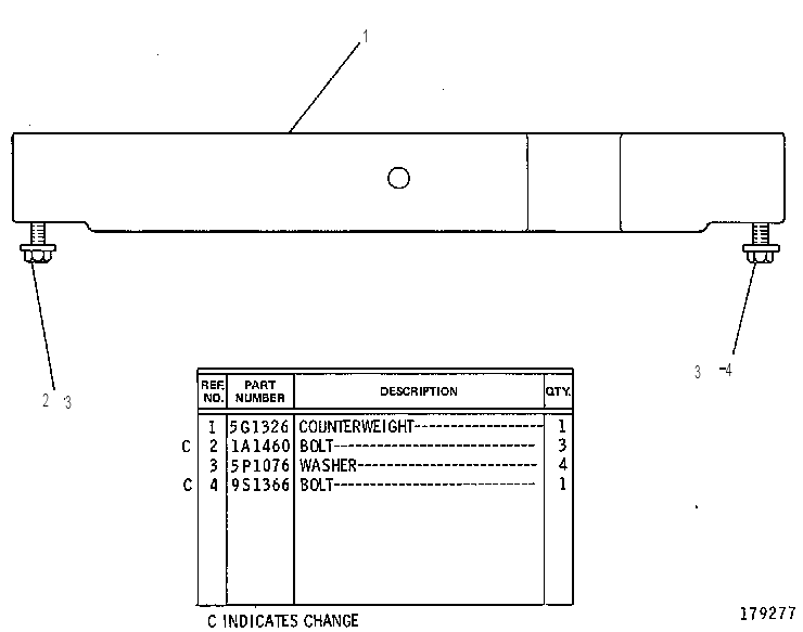 Противовес 5G1336 CAT