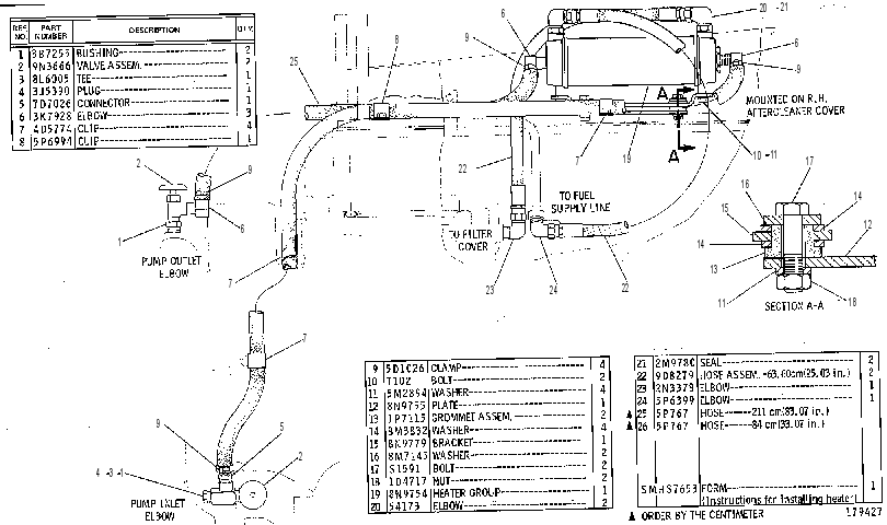 HEATER GP-FUEL 8N9775 CAT