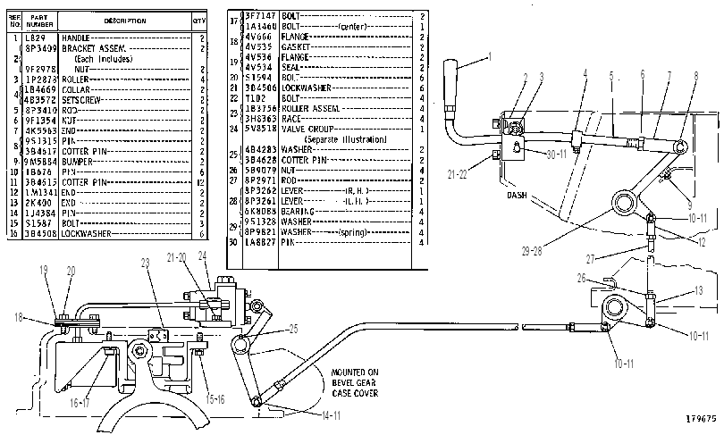 Управление муфтой поворота 3V3129 CAT