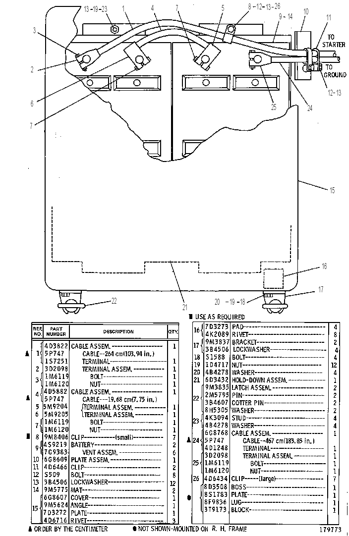 Аккумулятор с проводкой 6G8760 CAT