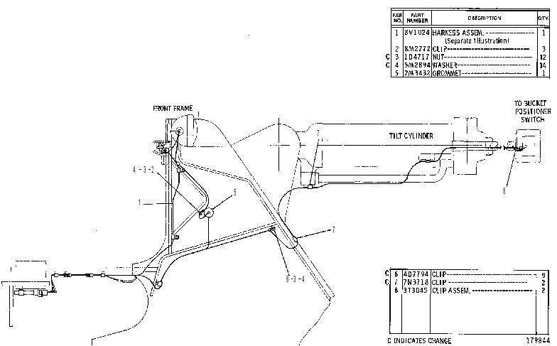 Проводка передняя 5V6190 CAT