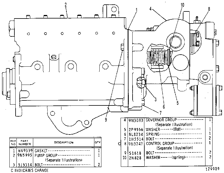 Регулятор и ТНВД 9N6002 CAT