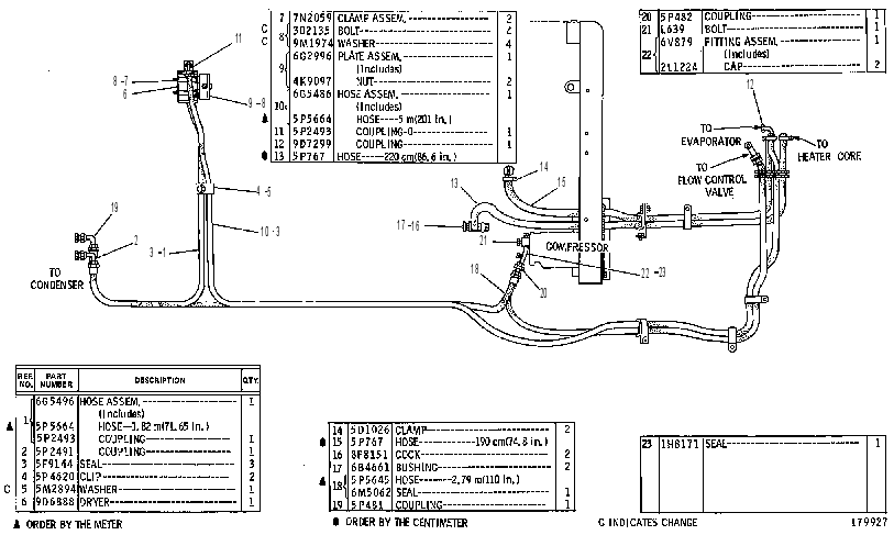 Трубопроводы кондиционера 6G5615 CAT