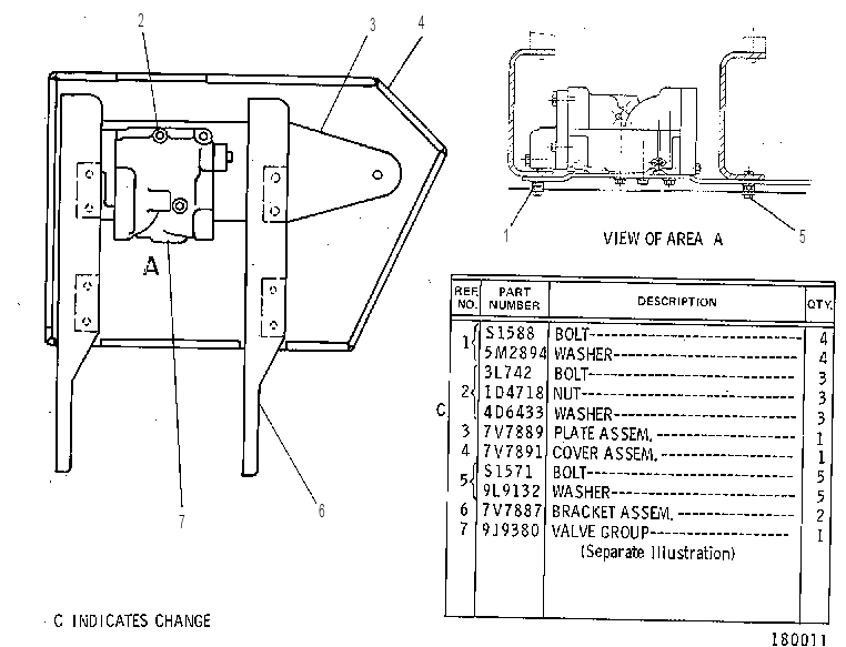 VALVE & MTG GP-DIVERTER 7V7886 CAT