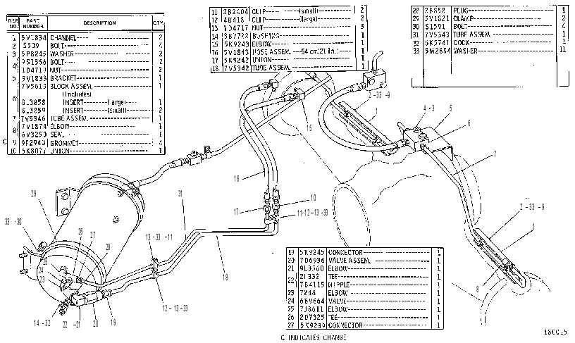 Управление рабочим тормозом 5V0847 CAT