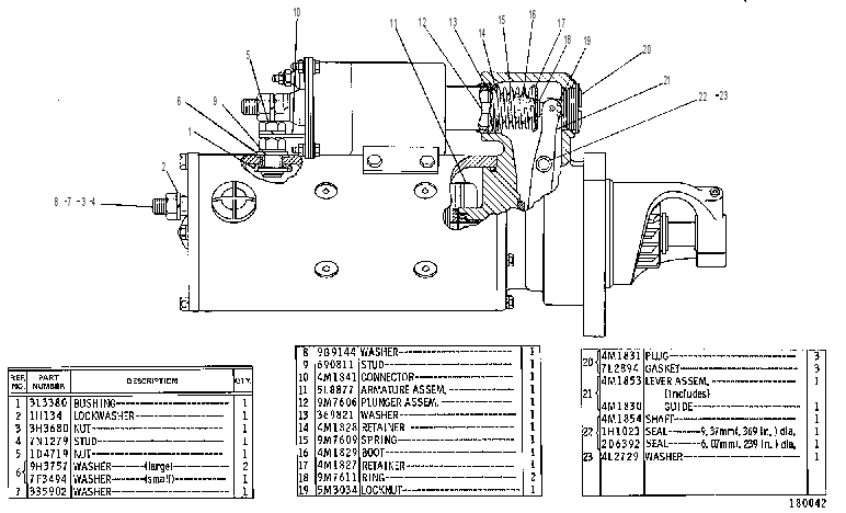 Стартер электрический 3T2772 CAT