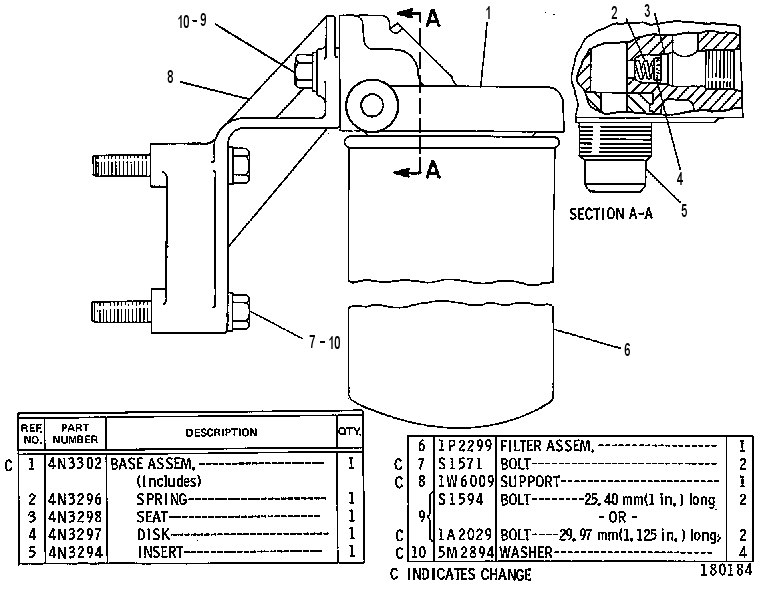 Фильтр топливный 4N3303 CAT