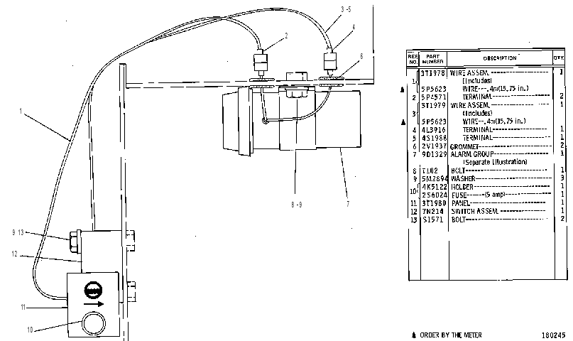 ALARM GP-COOLANT FLOW 3T1977 CAT