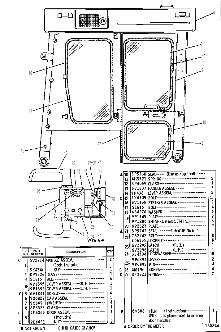Каркас безопасности (ROPS) 9G6854 CAT