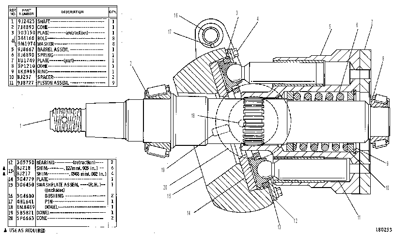 PUMP GP-AXIAL PISTON 9J4834 CAT