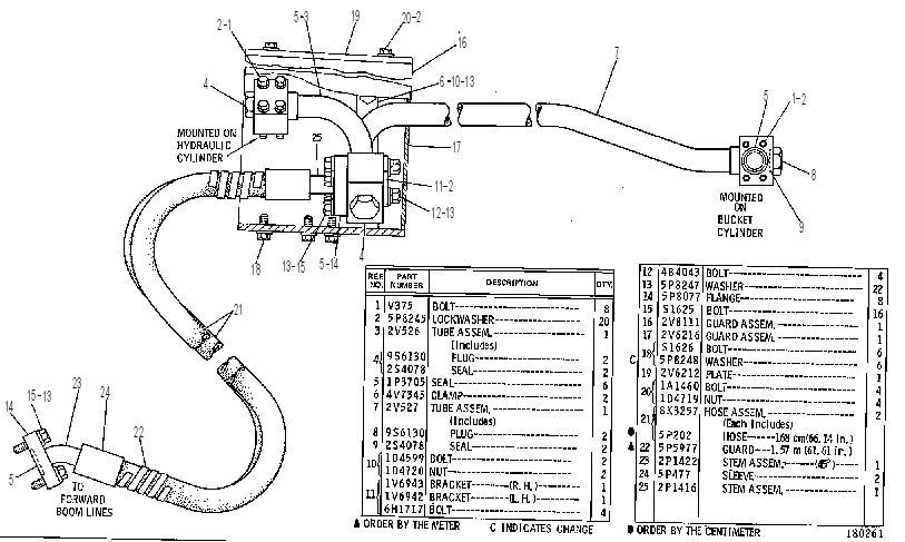 Трубопроводы рукояти 5V5097 CAT