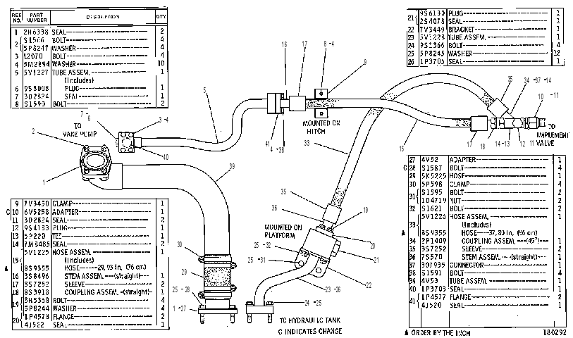 Трубопроводы гидравлические 2V7823 CAT