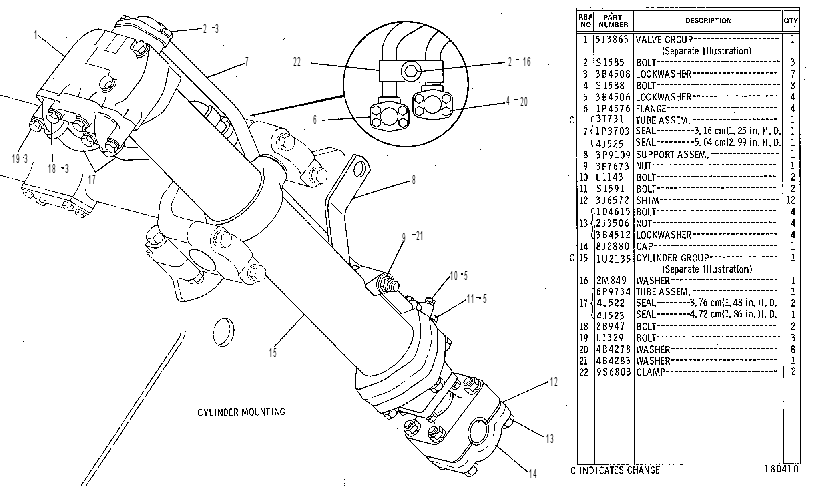 VALVE & CYLINDER GP 9S6659 CAT
