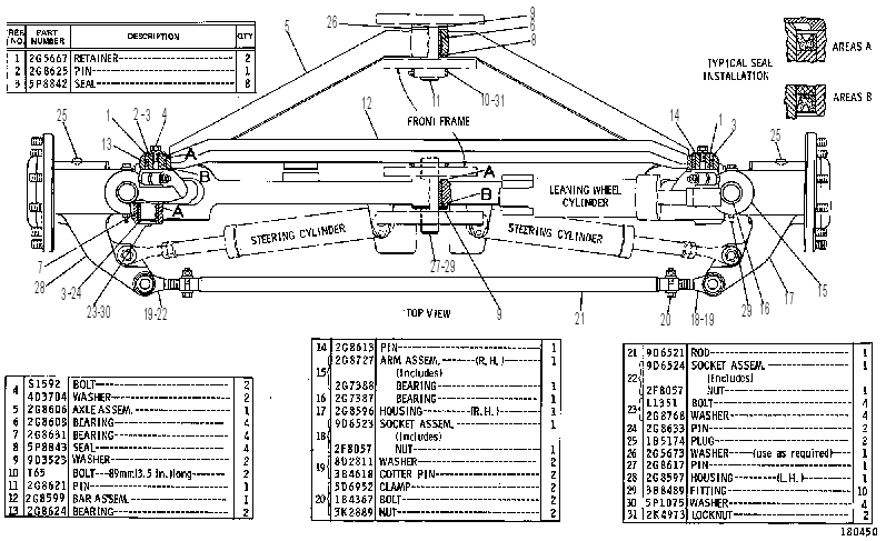 Мост передний 2G8660 CAT