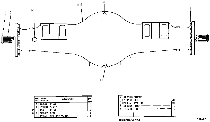 AXLE GP-FIXED 2V2419 CAT