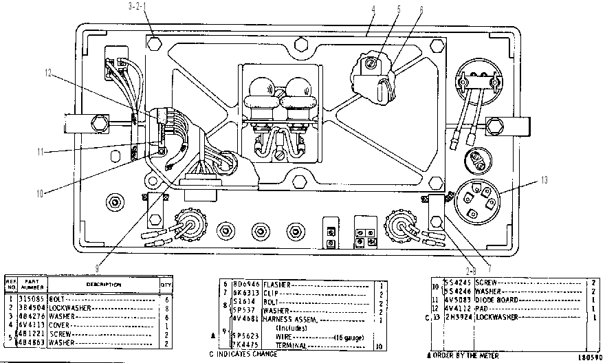 INSTRUMENT PANEL GROUP 4V3384 CAT