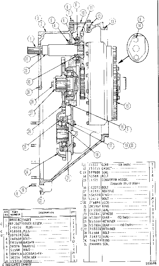 TORQUE CONVERTER 5S4370 CAT