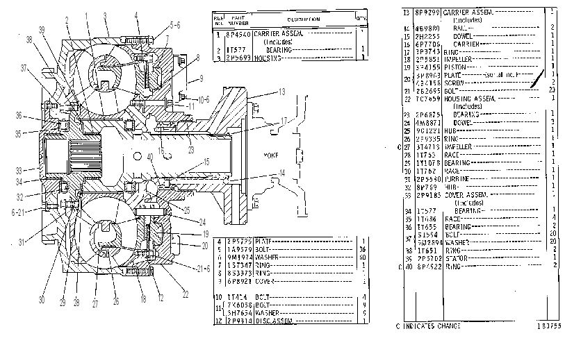 Гидротрансформатор 7G7663 CAT