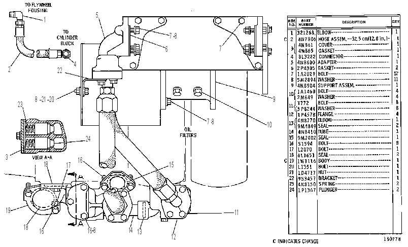 LINES GP-FILTER 7N5003 CAT