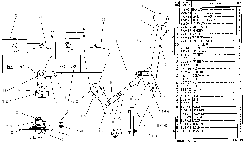 CONTROL GP-HAND 5V3756 CAT