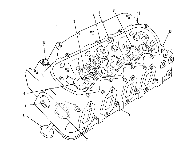 Головка блока цилиндров 1W4241 CAT