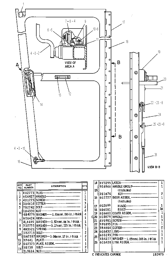 DOOR GP-LH 6G3270 CAT