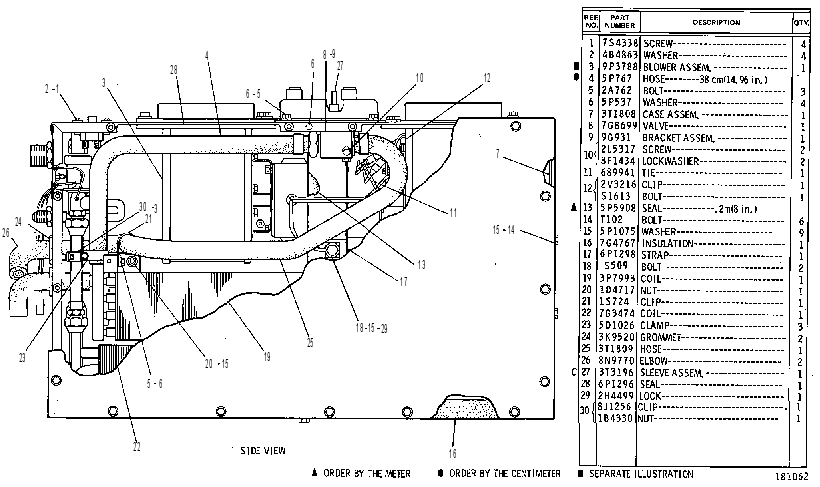 AIR CONDIITONER GROUP 7V3477 CAT