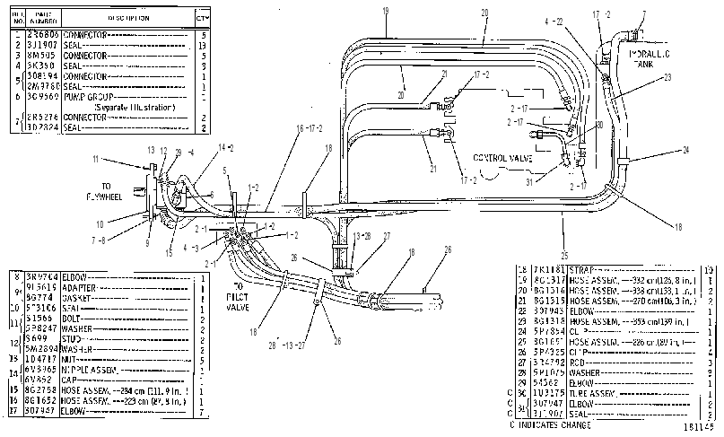 PILOT LINES & PUMP GP 8G0768 CAT