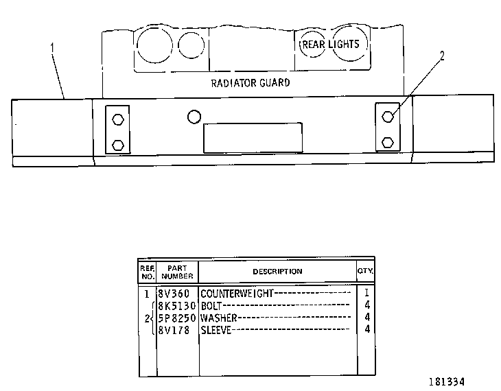 Противовес 8V0405 CAT