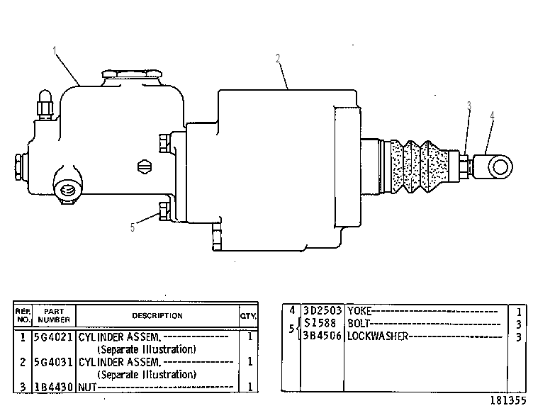 CYLINDER AS-POWER MASTER 5G4044 CAT