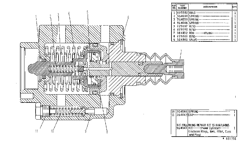 CYLINDER AS 5G4031 CAT