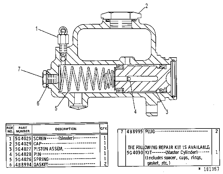 CYLINDER AS 5G4021 CAT