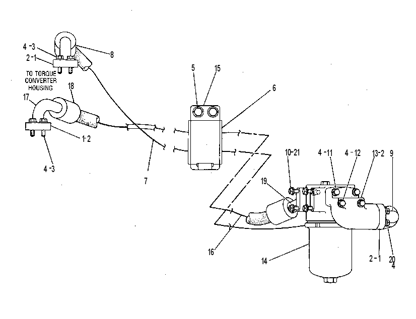 FILTER & LINES GP-TRANSMISSION 3V0143 CAT