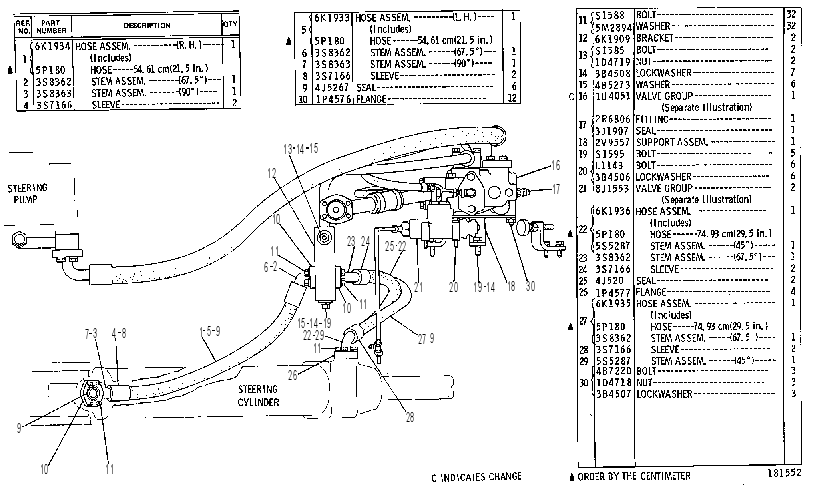 Трубопроводы рулевого управления 2V4053 CAT